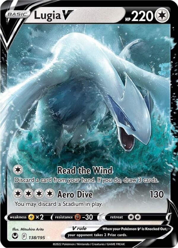 pokémon lugia v #138 silver tempest
