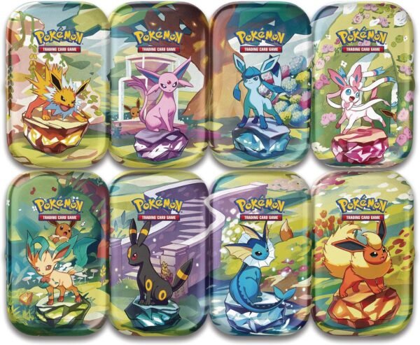 pokémon tcg – prismatic evolutions mini tin display (engels)