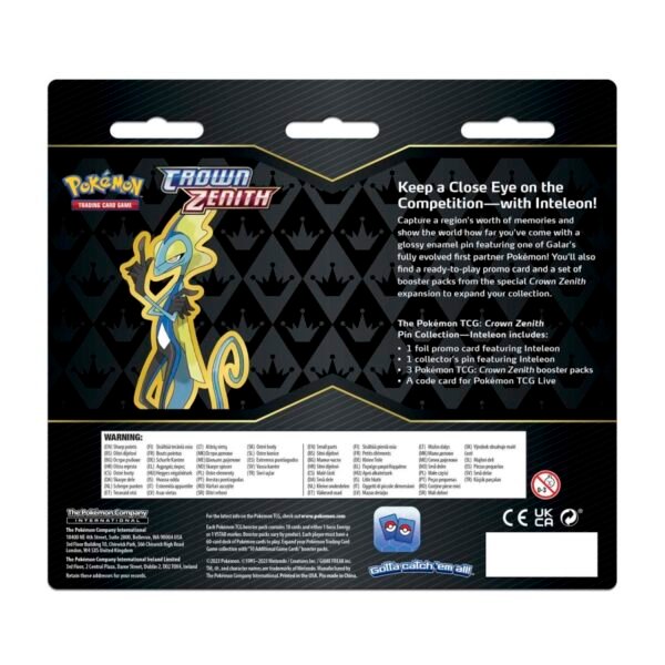 crown zenith: inteleon pin collection 3 pack blister crown zenith: inteleon pin collection 3 pack blister