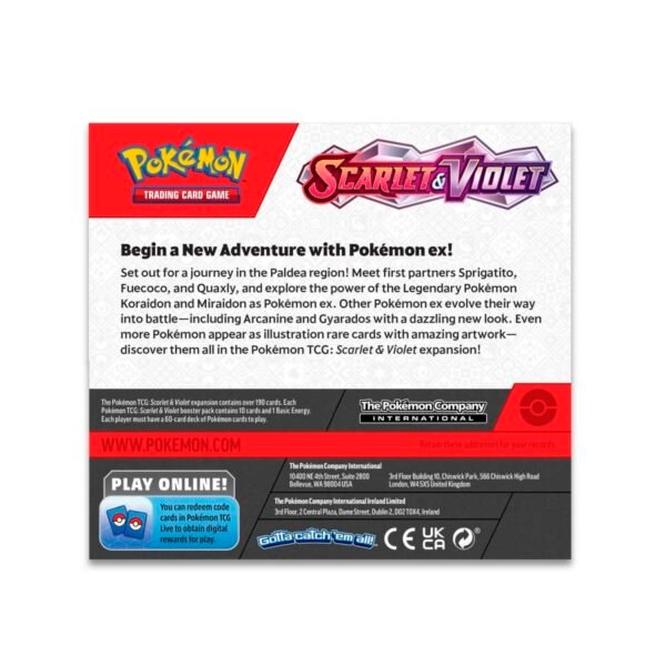 pokémon tcg – scarlet & violet booster box (engels) pokémon tcg – scarlet & violet booster box (engels)