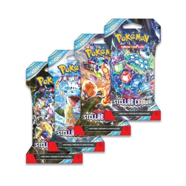 pokémon tcg – scarlet & violet stellar crown sleeved booster