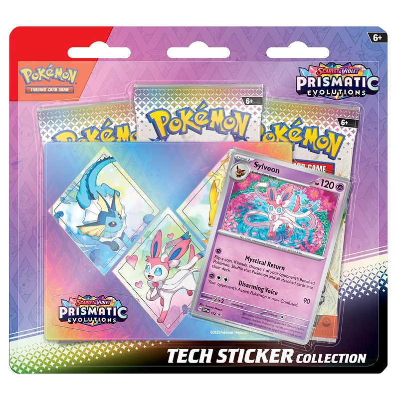 pokémon tcg – prismatic evolutions: sylveon tech sticker collection