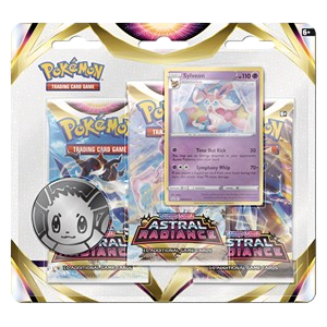 pokémon tcg – astral radiance: sylveon 3 pack blister pokémon tcg – astral radiance: sylveon 3 pack blister