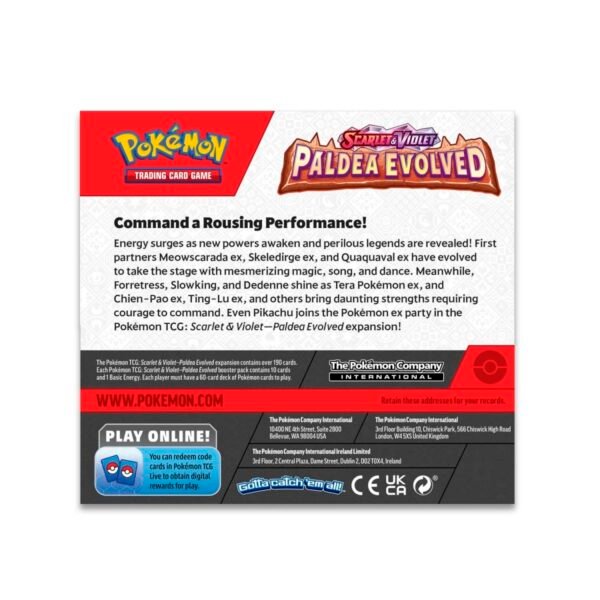 pokémon tcg – paldea evolved booster box