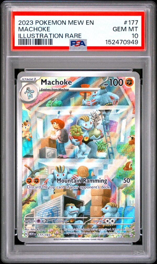 pokémon machoke #177 151 mew psa 10