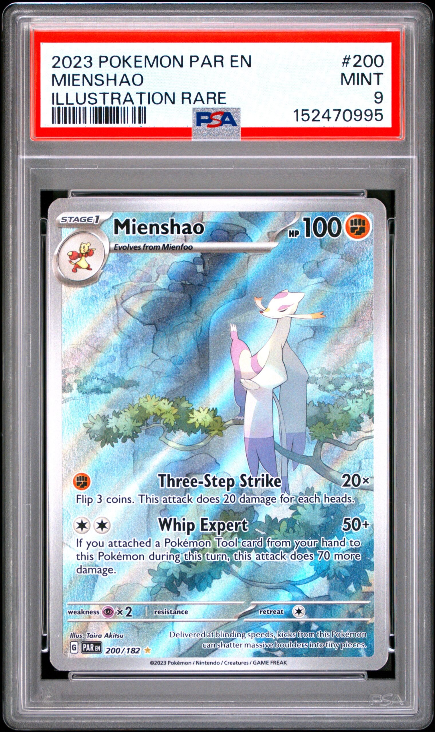 pokémon mienshao #200 paradox rift par psa 9 pokémon mienshao #200 paradox rift par psa 9