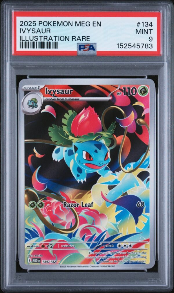 pokémon ivysaur #134 mega evolution meg psa 9