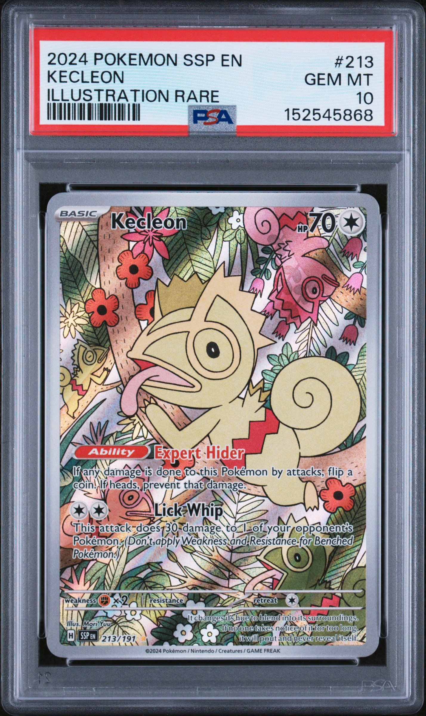 pokémon kecleon #213 surging sparks psa 10 pokémon kecleon #213 surging sparks psa 10