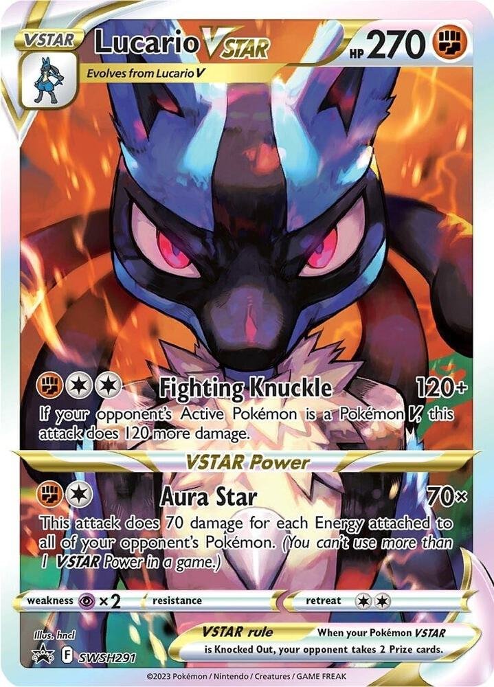 pokémon lucario vstar #291 promo nm