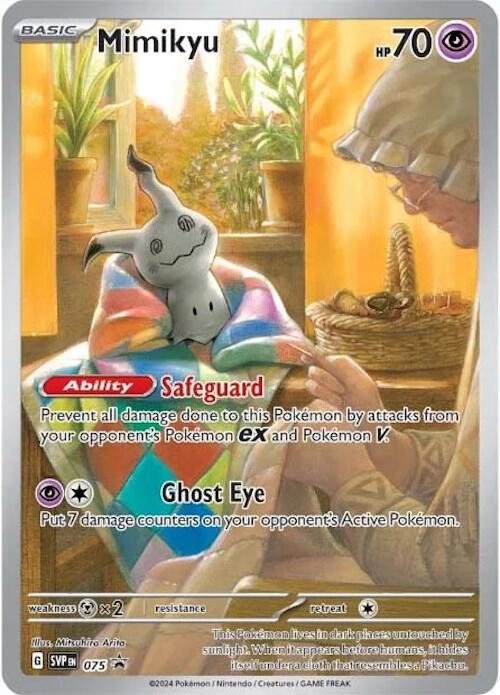 pokémon mimikyu #075 promo svp nm pokémon mimikyu #075 promo svp nm