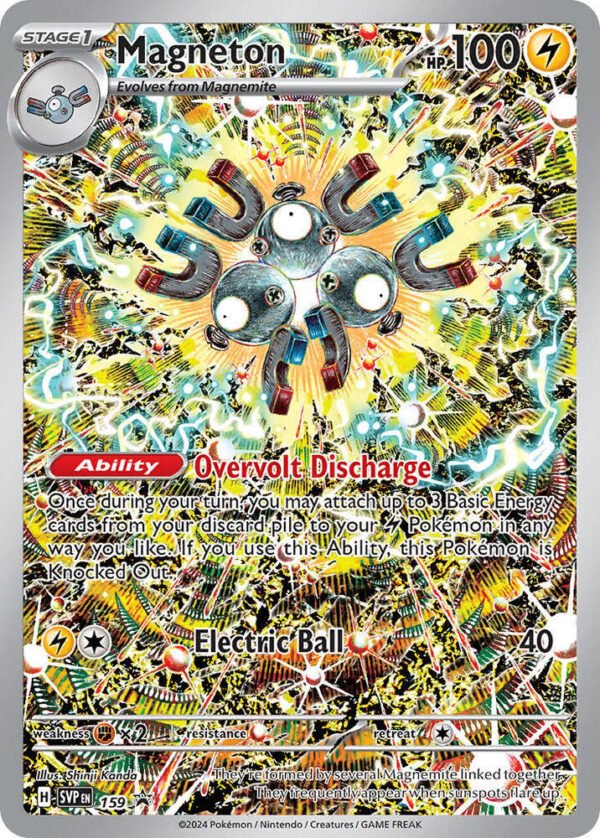 pokémon magneton #159 promo svp nm