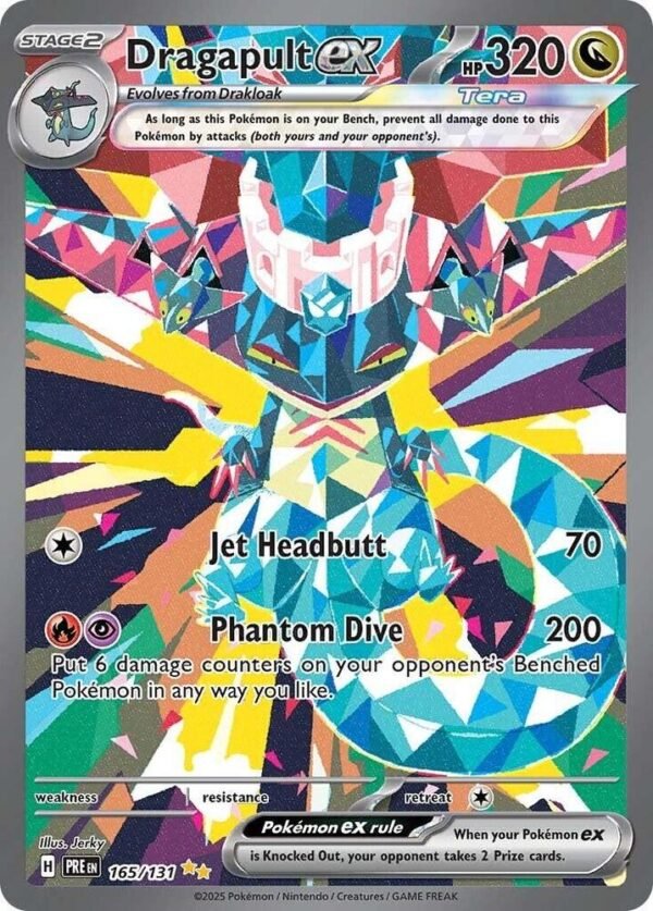 pokémon dragapult ex #165 prismatic evolutions pre nm
