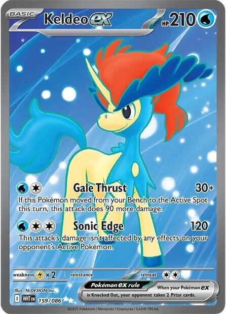 pokémon keldeo ex #152 white flare wht nm pokémon keldeo ex #152 white flare wht nm