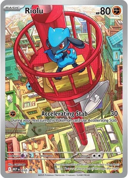 pokémon riolu #010 promo mep nm