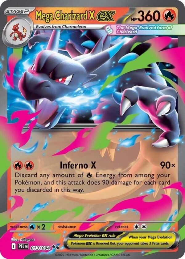 pokémon charizard ex #013 phantasmal flames plf nm
