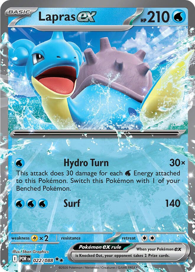 pokémon lapras ex #022 perfect order por nm pokémon lapras ex #022 perfect order por nm