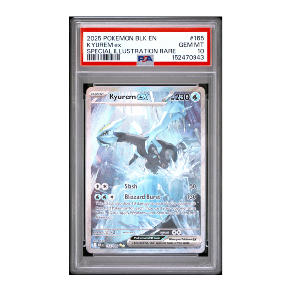 pokémon kyurem ex #165 black bolt psa 10