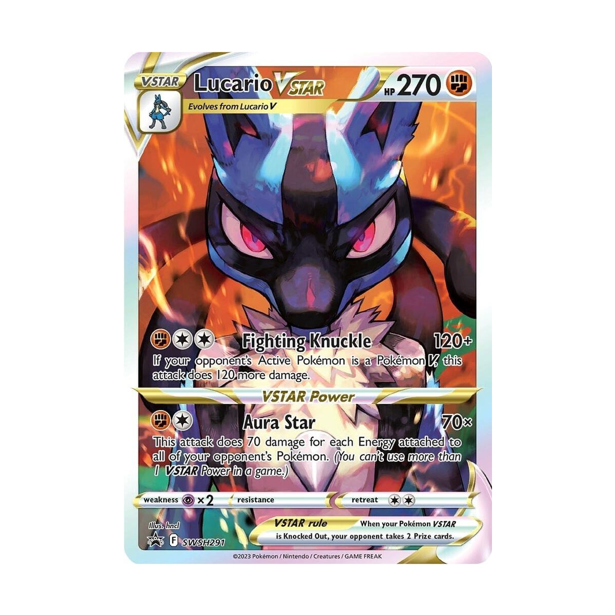 pokémon lucario vstar #291 promo nm